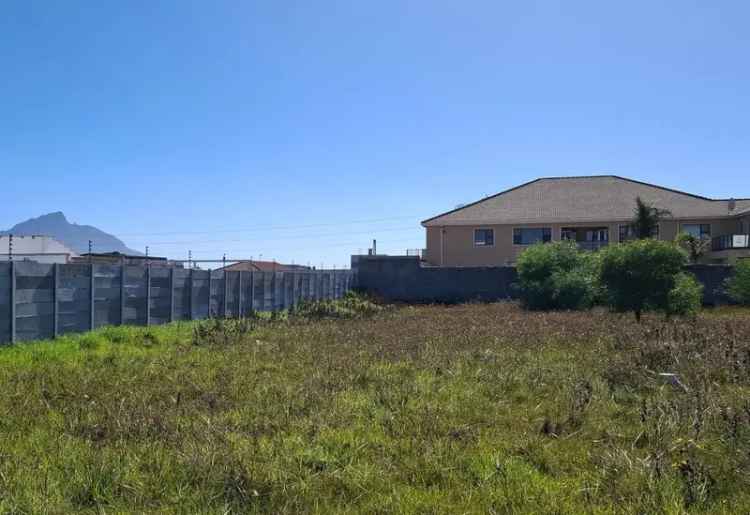 Vacant Land for Sale Schaapkraal Cape Town